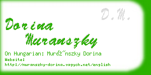 dorina muranszky business card